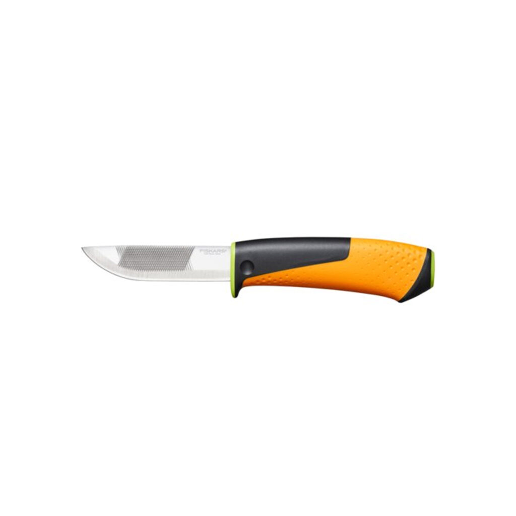 Ojačani nož Fiskars - s oštrilicom (219 mm)
