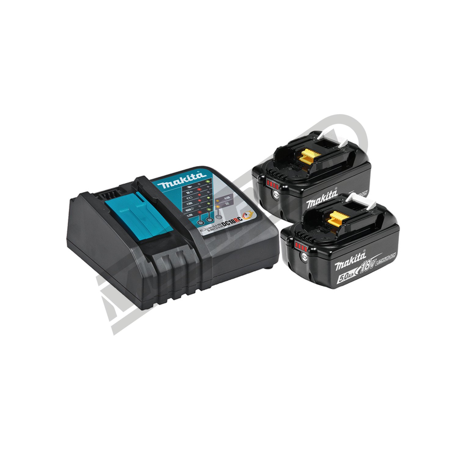 Akumulatorski set Makita LXT (2x BL1850B / 1x DC18RD)