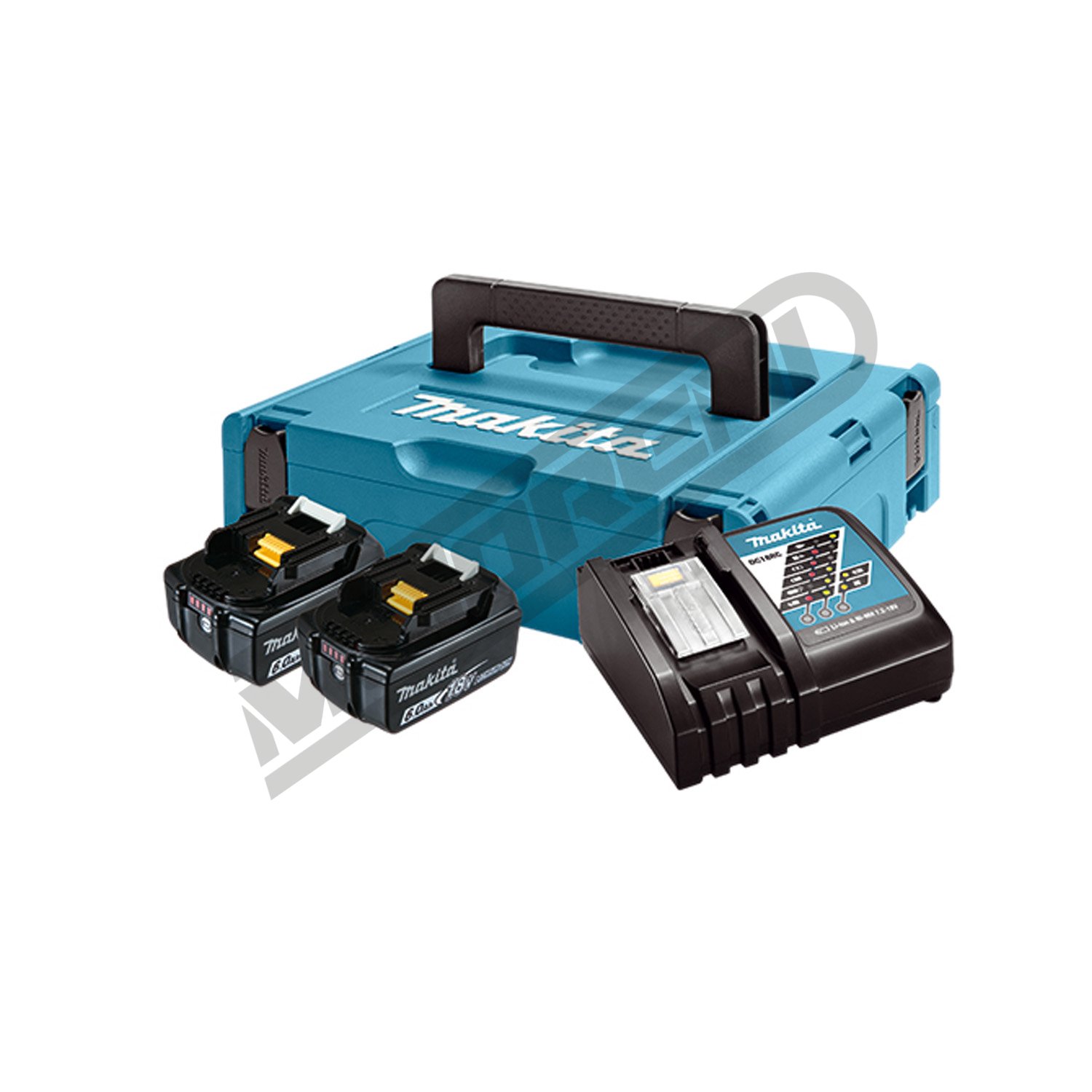 Akumulatorski set Makita LXT (2x BL1860B / DC18RC/ Makpac)