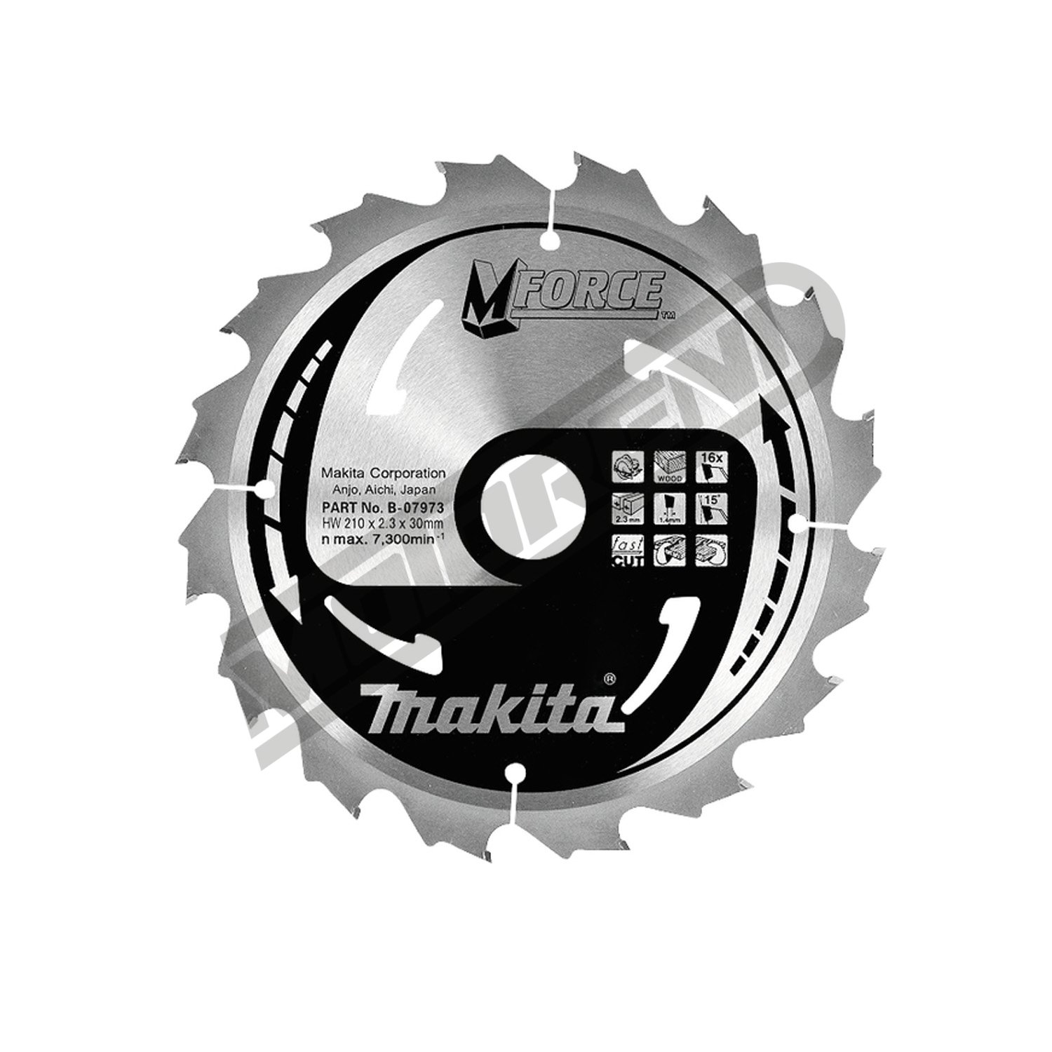 Kružni list Makita MForce TCT (210 x 30 mm)
