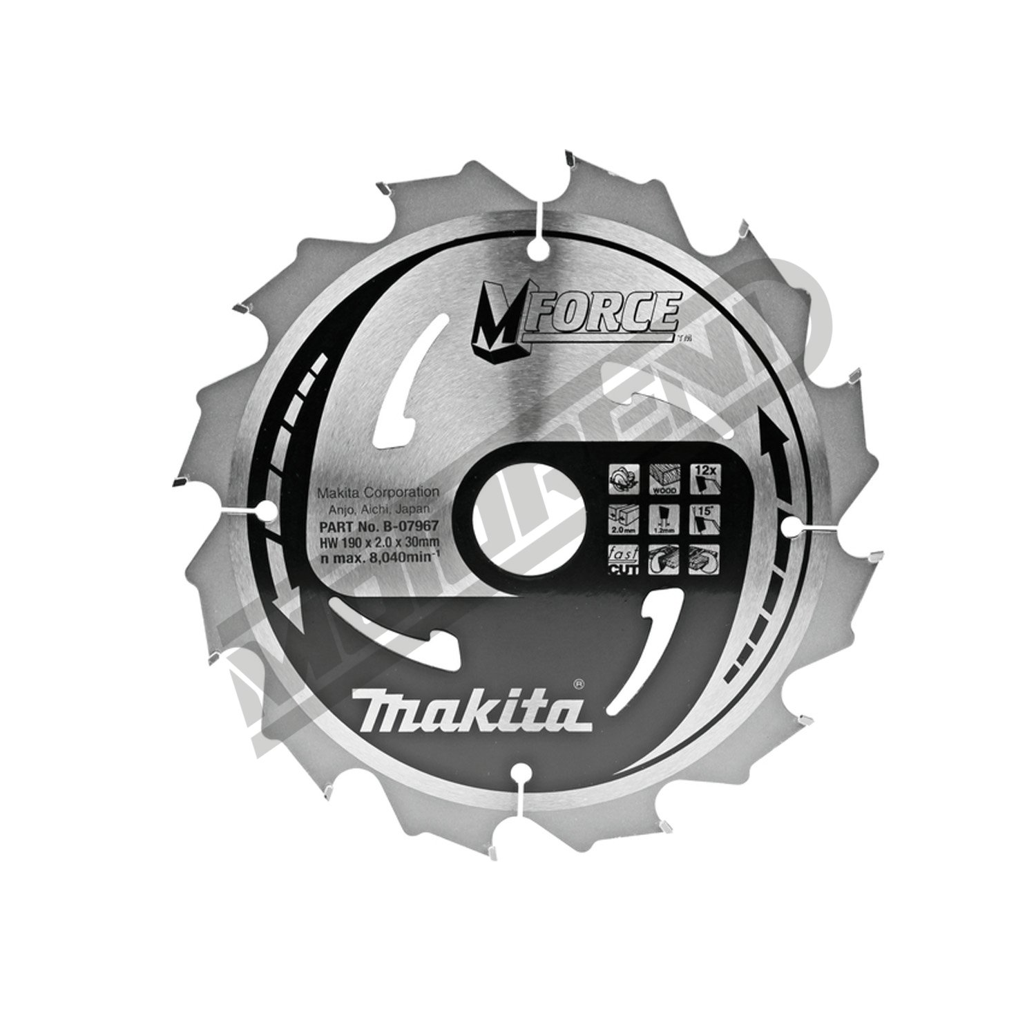 Kružni list Makita MForce TCT (190 mm)