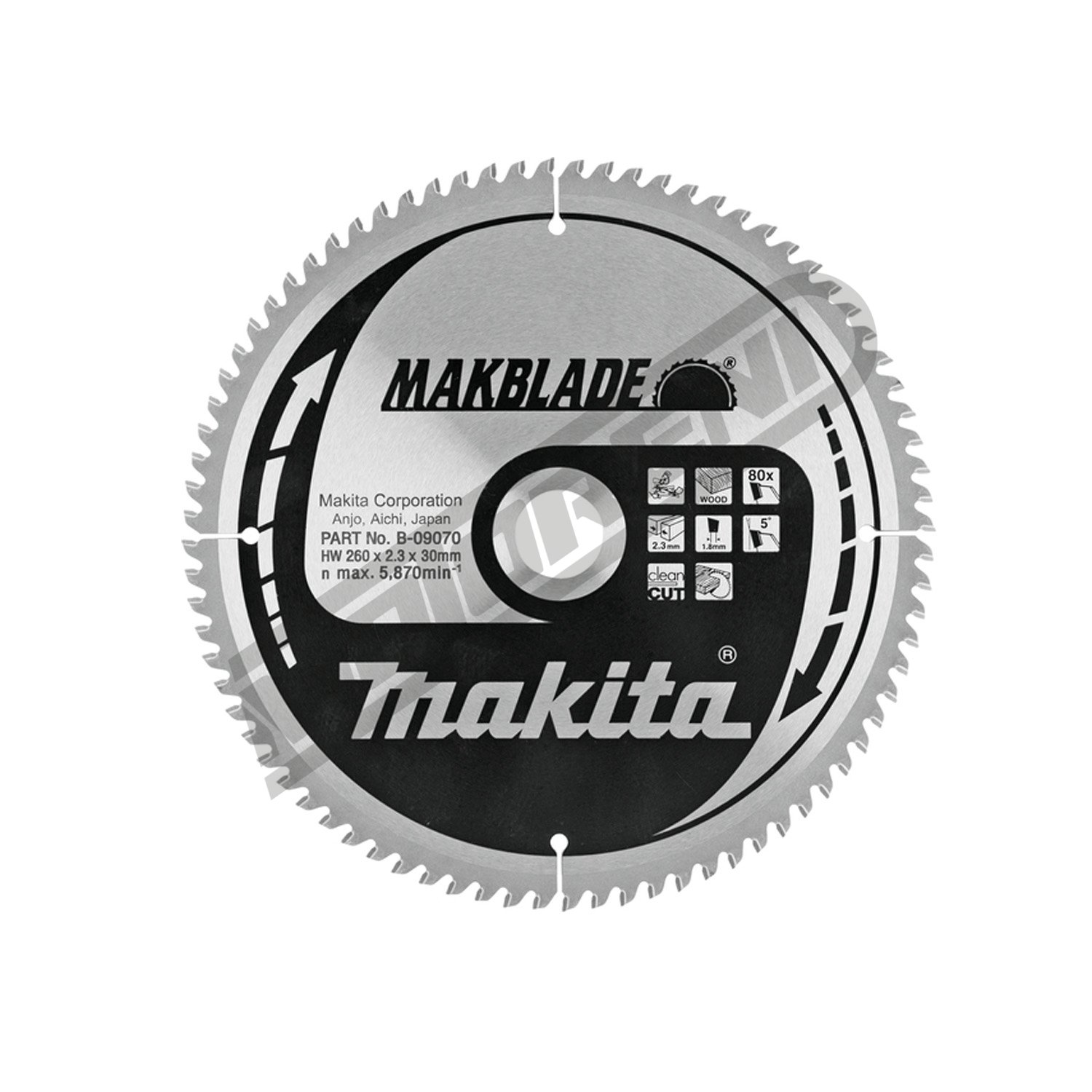 Kružni list Makita MAKBlade TCT (260 mm)