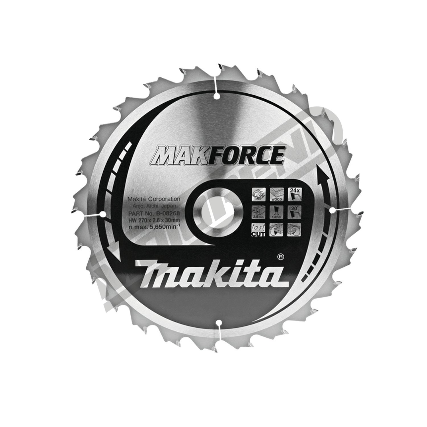 Kružni list Makita MAKForce TCT (270 mm)