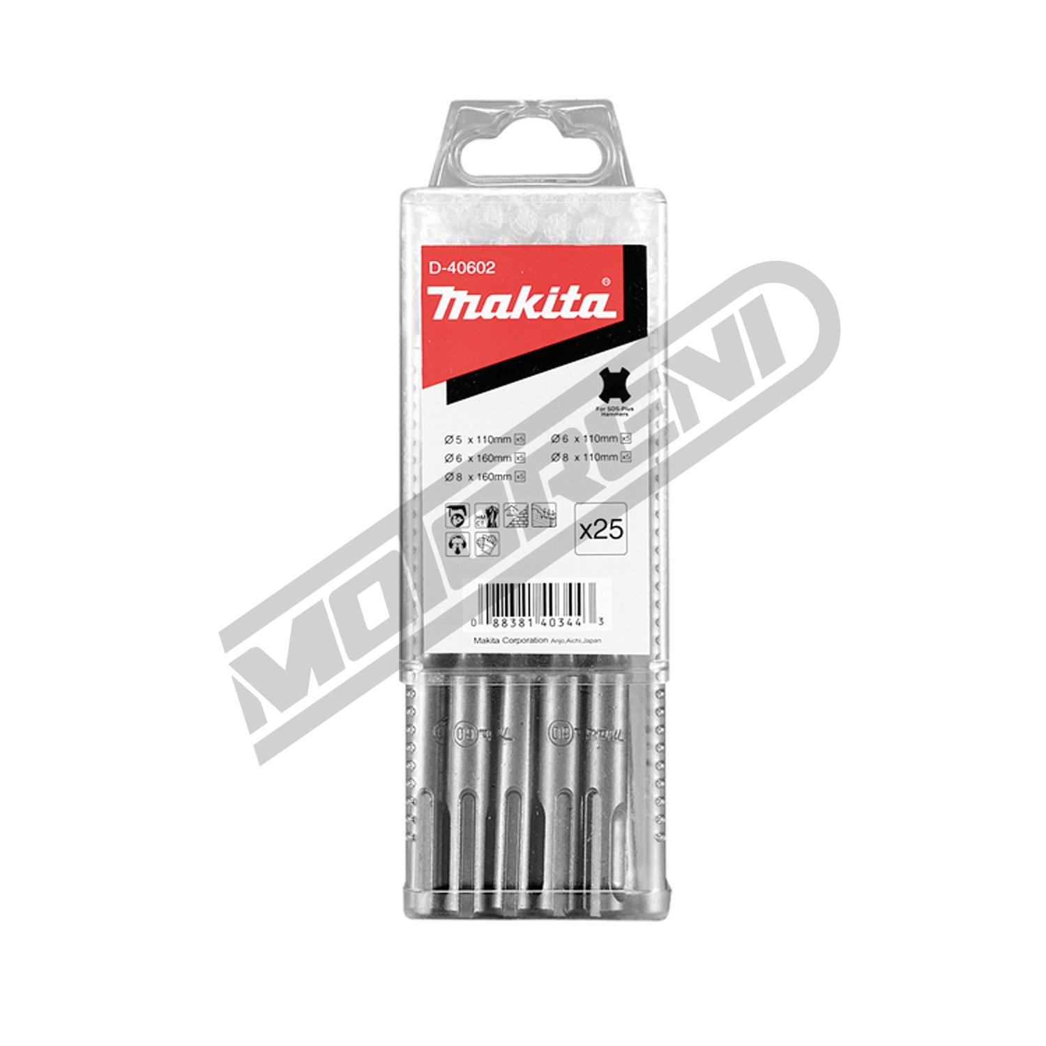 Set Makita svrdla SDS Plus (25-dijelni)