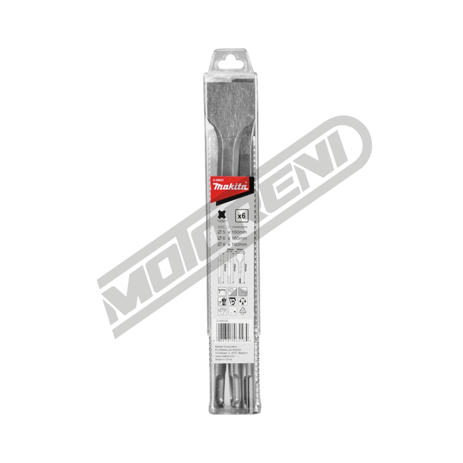 Set Makita svrdla, dlijeta SDS Plus (6-dijelni)