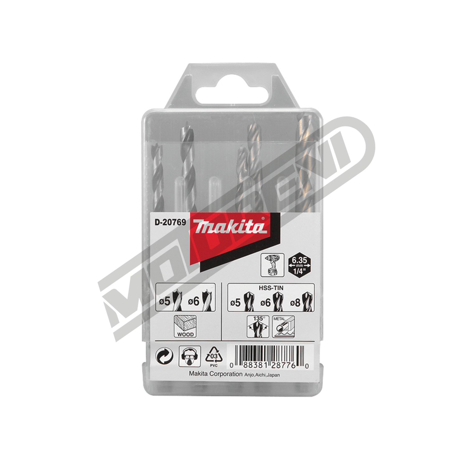 Set svrdla Makita (5-dijelni)