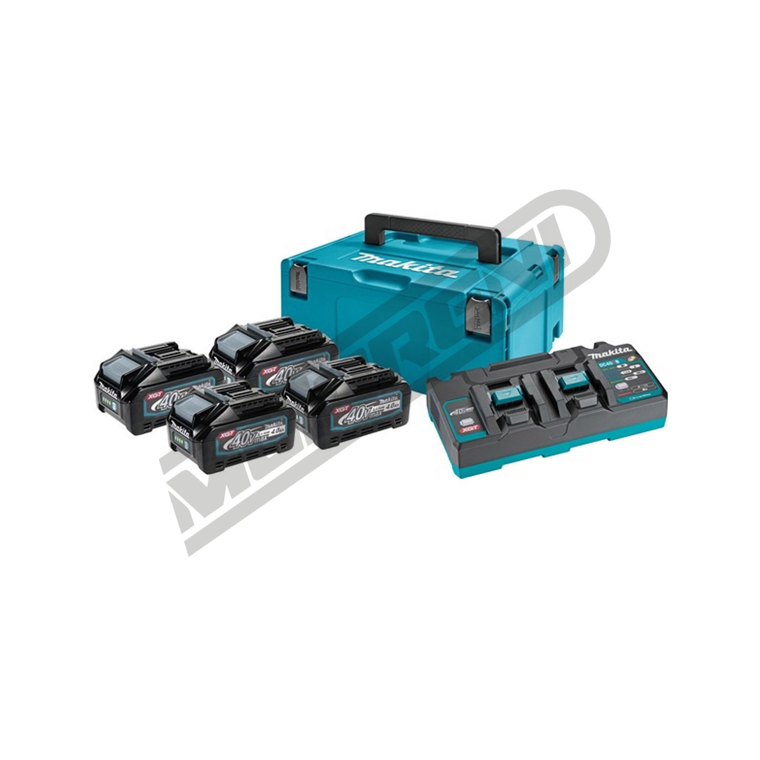 Akumulatorski set Makita XGT (4x BL4040 / DC40RB / Makpac)