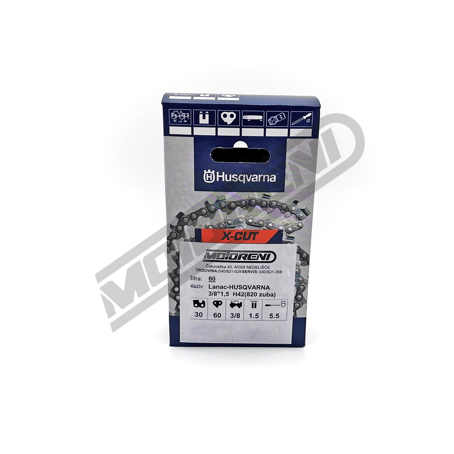 Lanac za motornu pilu Husqvarna X-Cut - 60 čl. (3/8" / 1,5 mm)