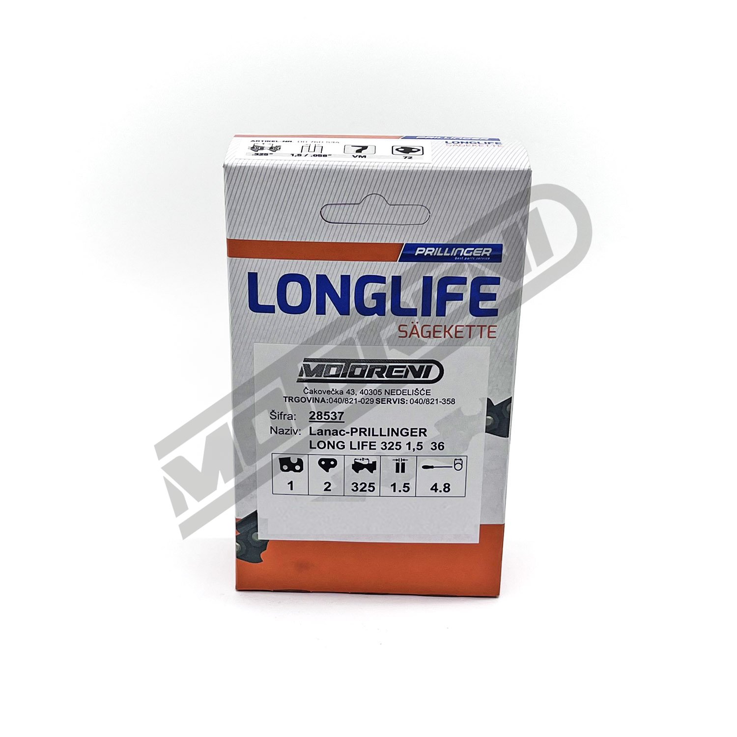 Lanac za motornu pilu Prillinger Long Life - 72 čl. (.325 / 1,5 mm)