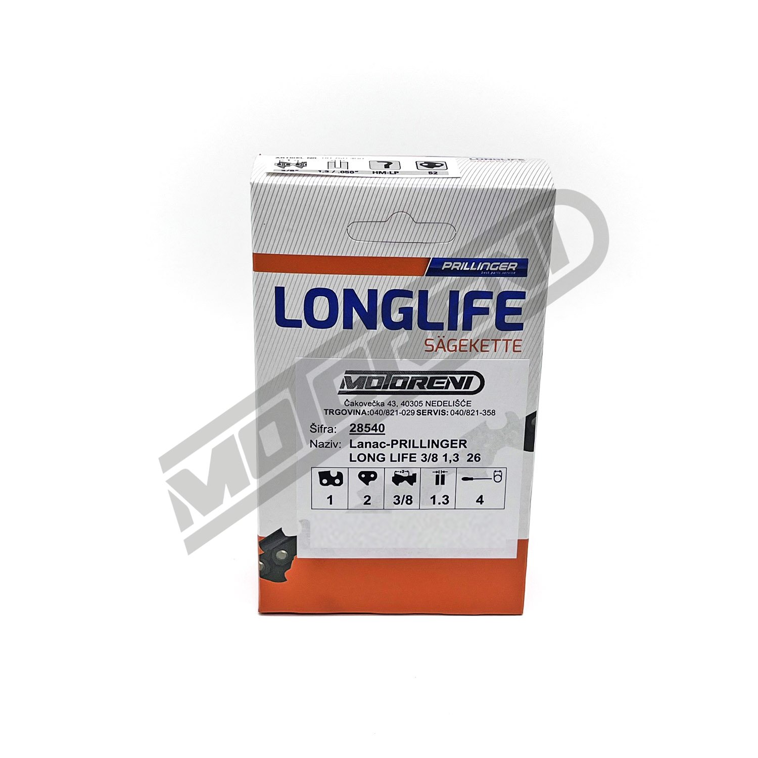 Lanac za motornu pilu Prillinger Long Life - 52 čl. (3/8" / 1,3 mm)