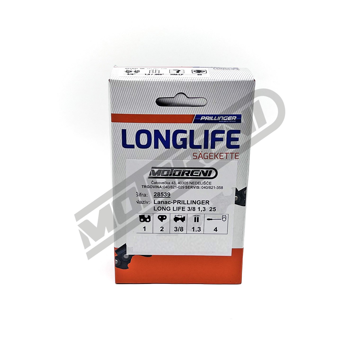 Lanac za motornu pilu Prillinger Long Life - 50 čl. (3/8" / 1,3 mm)