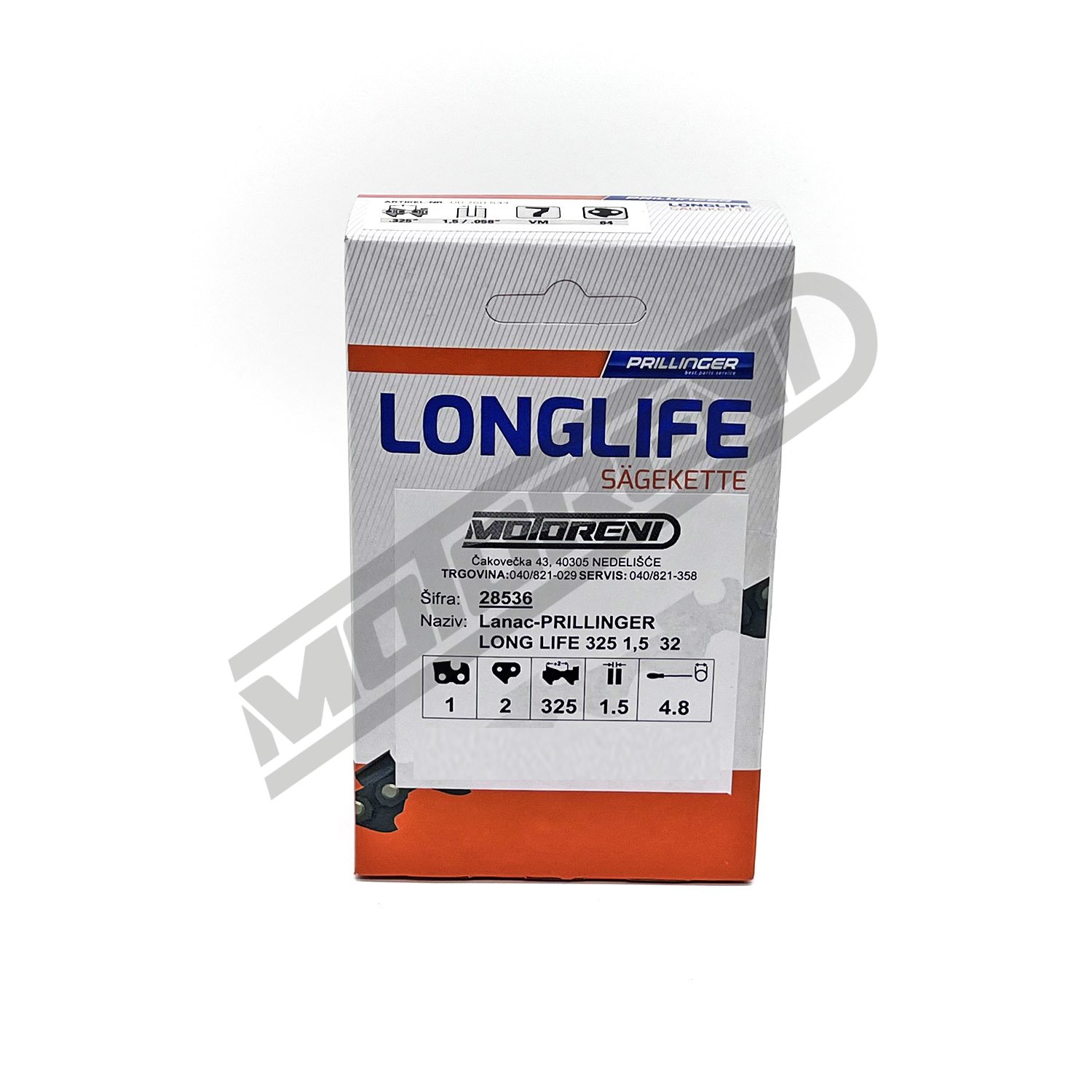 Lanac za motornu pilu Prillinger Long Life - 64 čl. (.325 / 1,5 mm)