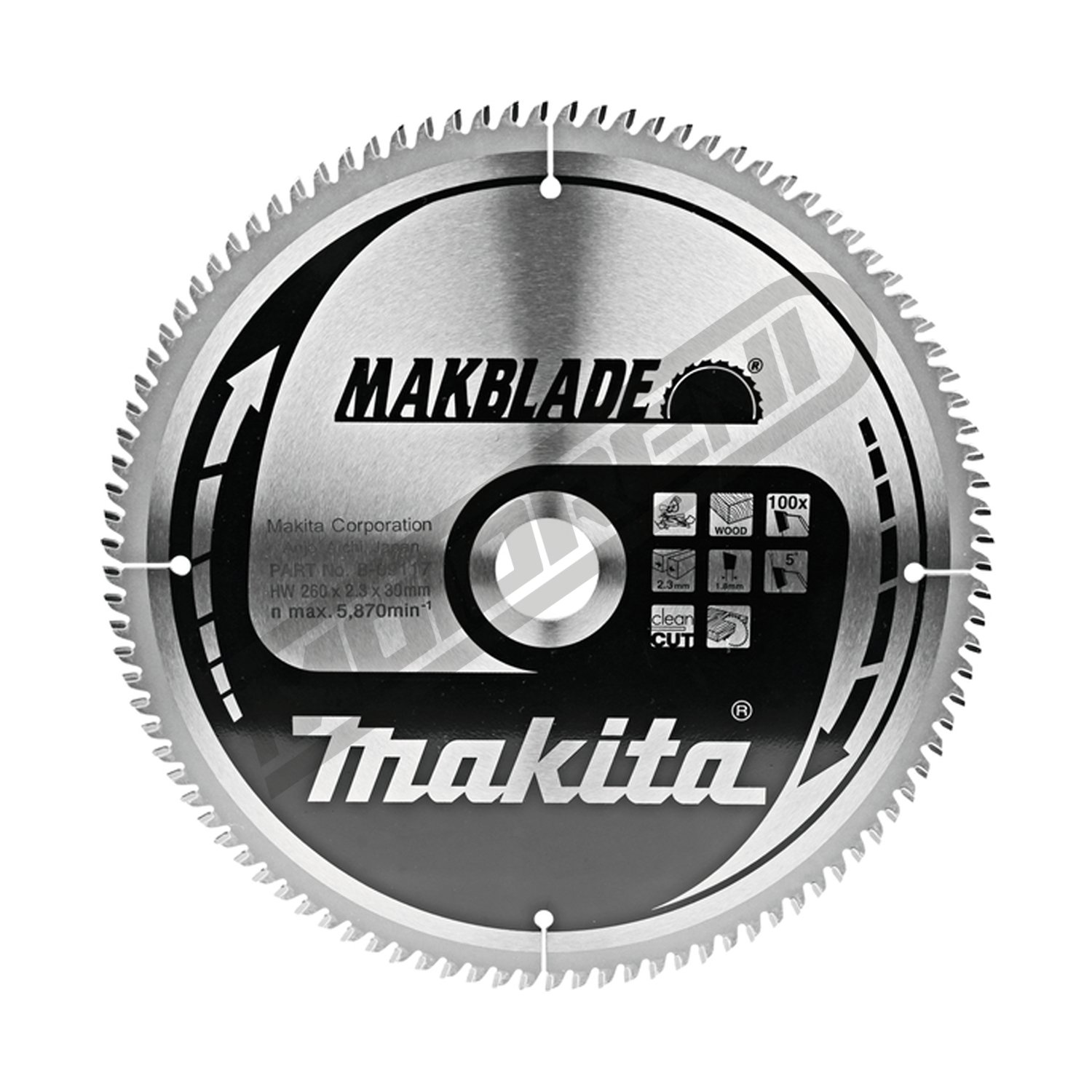 Kružni list Makita MAKBlade TCT (260 mm)