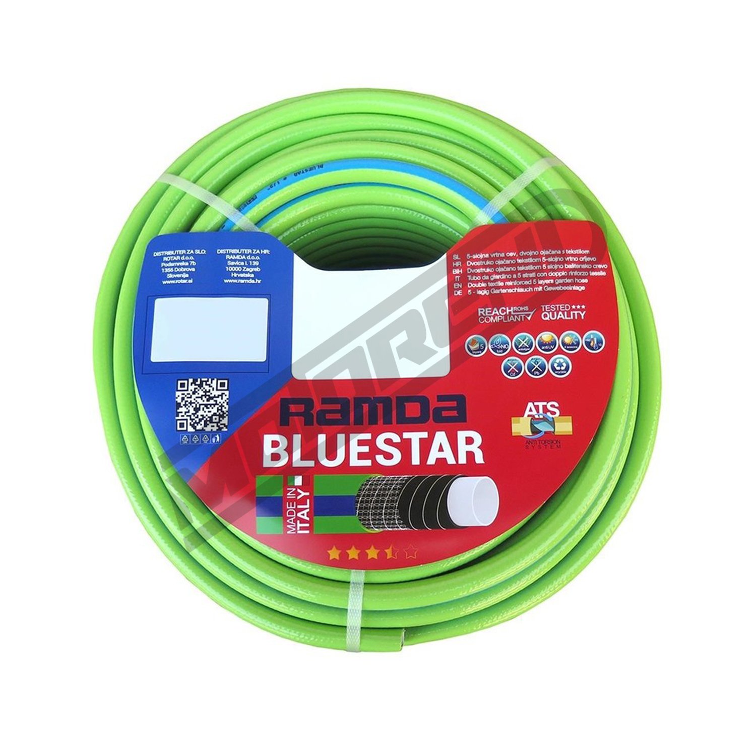 Crijevo za vodu Ramda Bluestar 1/2" (12,5 mm x 25 m)