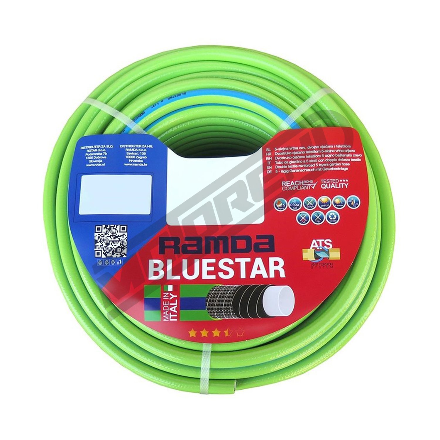 Crijevo za vodu Ramda Bluestar 3/4" (19 mm x 25 m)