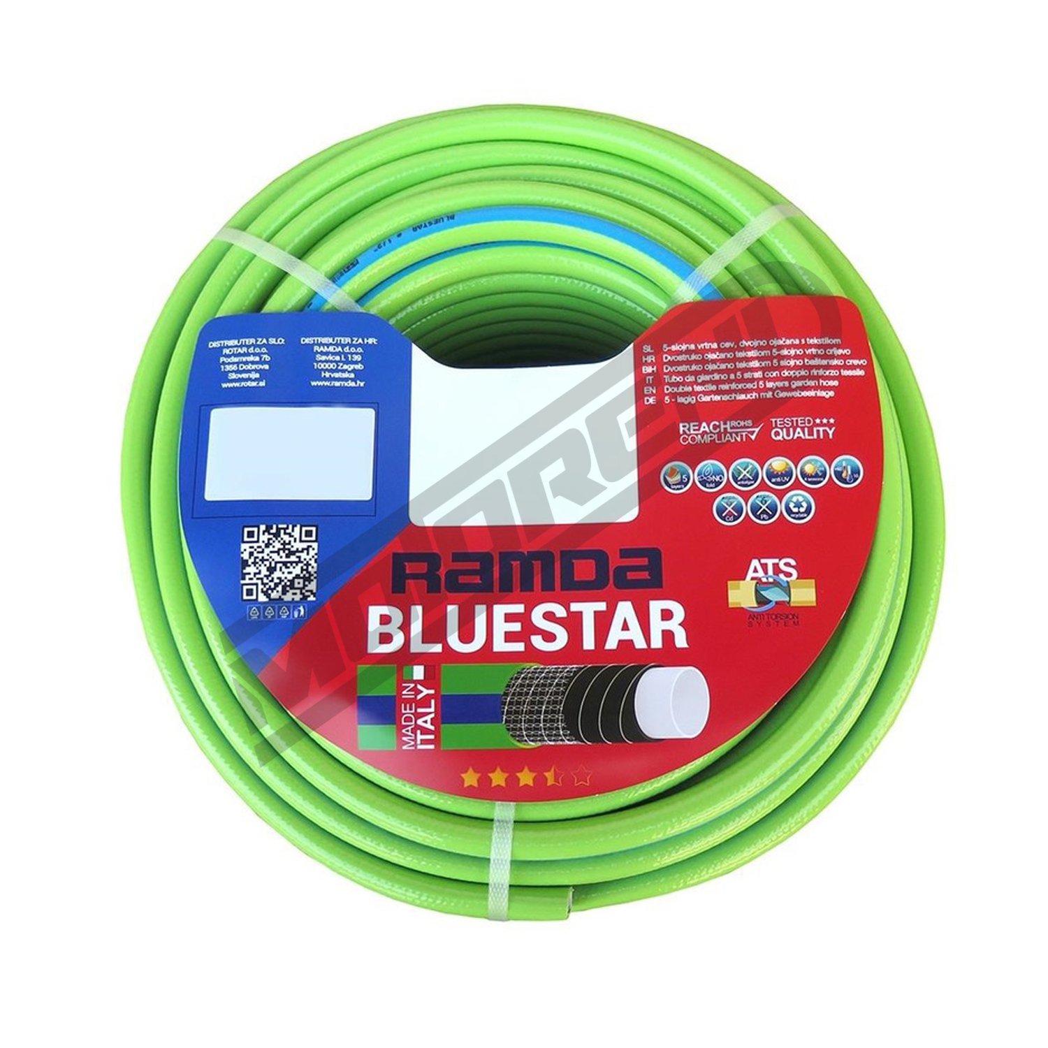 Crijevo za vodu Ramda Bluestar 3/4" (19 mm x 50 m)