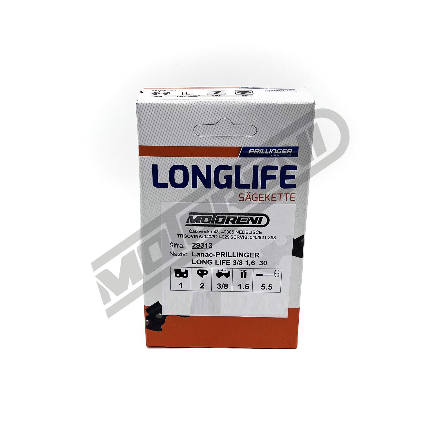 Lanac za motornu pilu Prillinger Long Life - 60 čl. (3/8 / 1,6 mm)