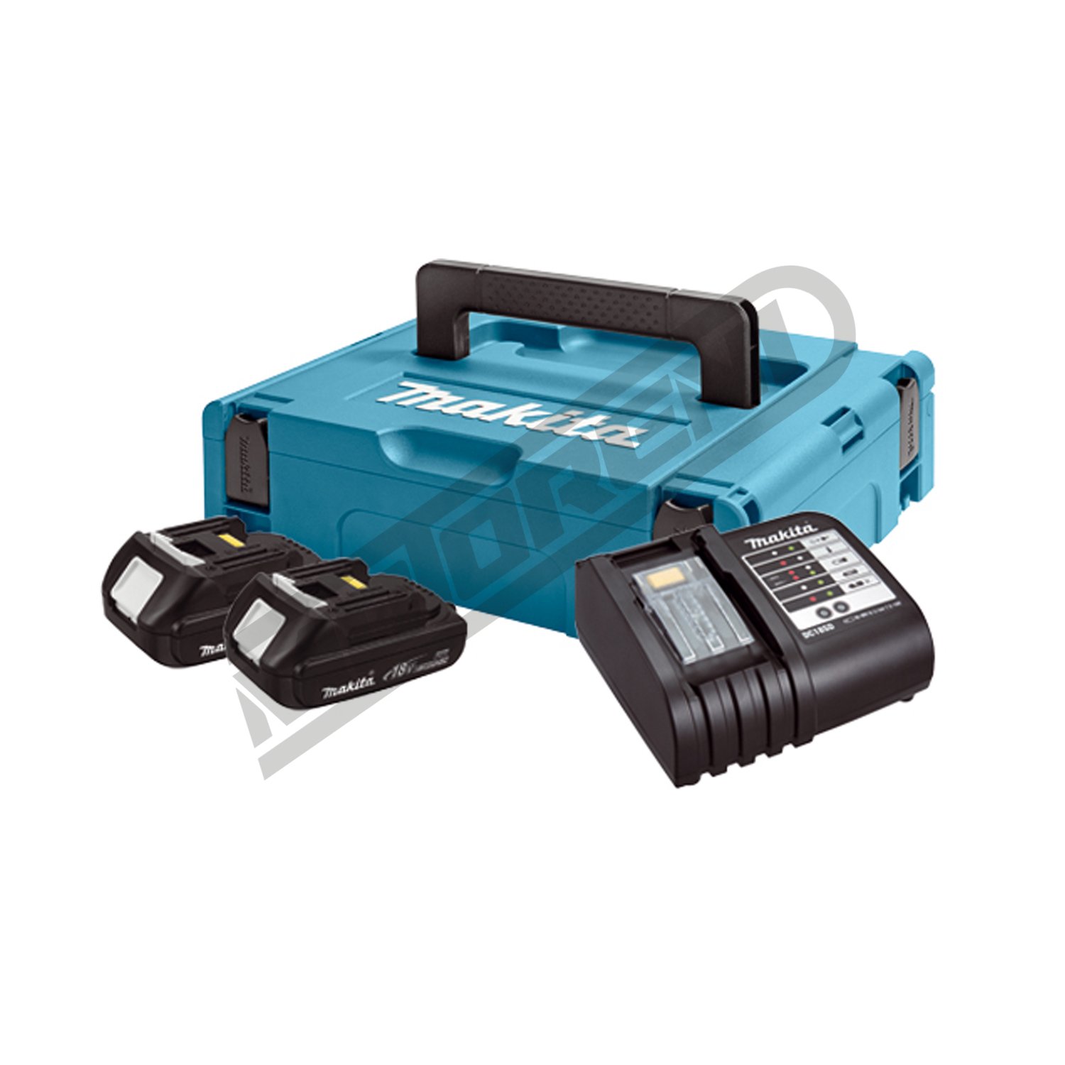 Akumulatorski set Makita LXT (2x BL1830 / DC18RC / Makpac )