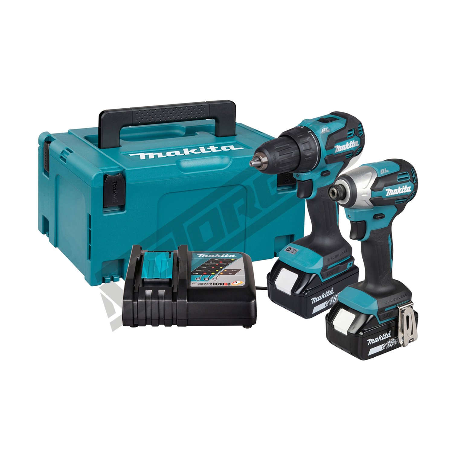Akumulatorski set Makita LXT DLX2577TJ (DDF490 / DTD158 / DC18RC / 2x BL1850B / Makpac)