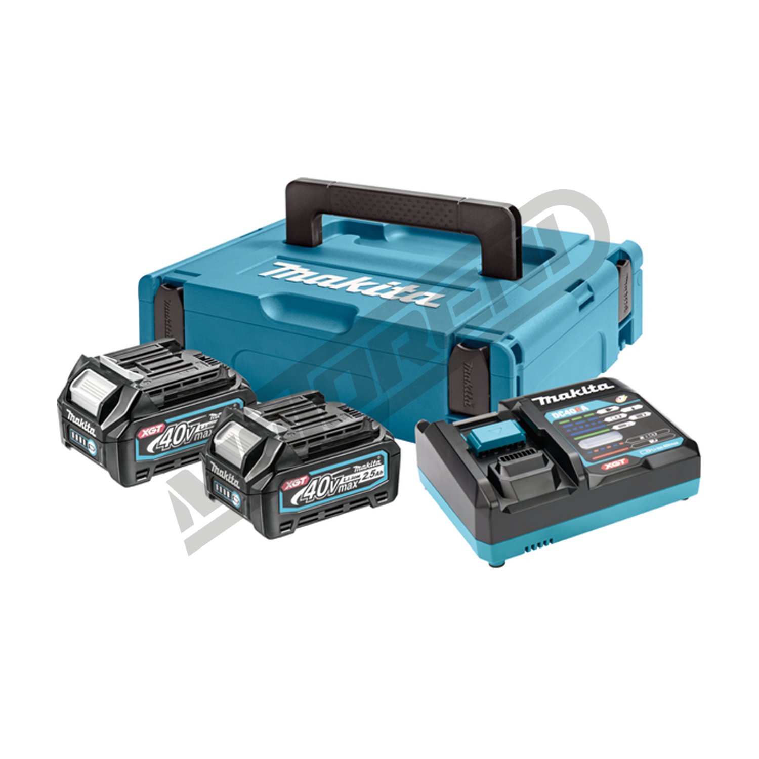 Akumulatorski set Makita XGT (2x BL4025 / DC40RA / Makpac)